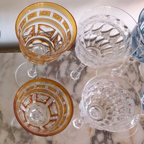 Nachtmann crystal glasses new, 2 water and 2 wine
