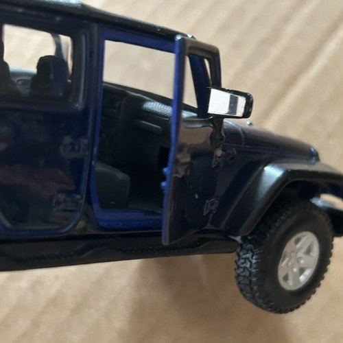 Jeep collectible toy car, blue, 13cm
