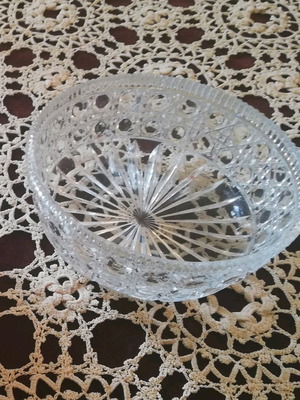 Crystal fondue bowl like new