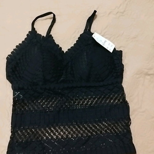 Black lace underwear new, size Small with padding