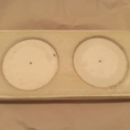 Decorative set of 3 pieces with candle