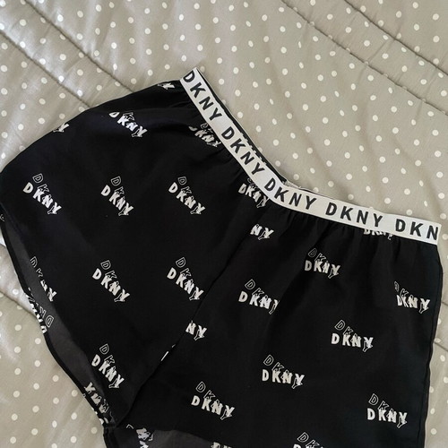 DKNY women's shorts like new, black with white logo