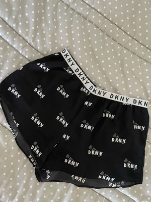 DKNY women's shorts like new, black with white logo