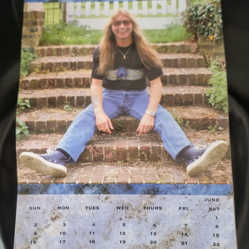Iron Maiden 1991 calendar used, official