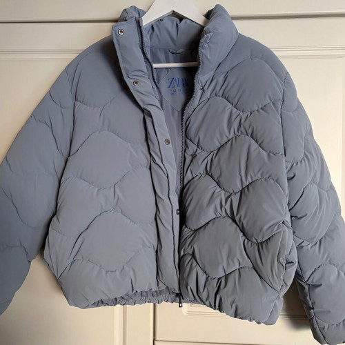 Zara padded jacket, blue, size 158 cm, girls 12-13 years