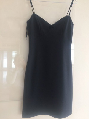 Acrobat mini dress black elastic size medium new
