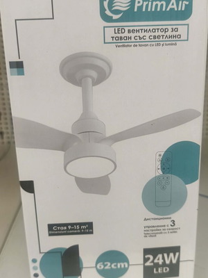 Ceiling fan with light and remote control new