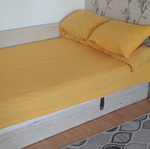 Prista bed with quality mattress and lifting mechanism