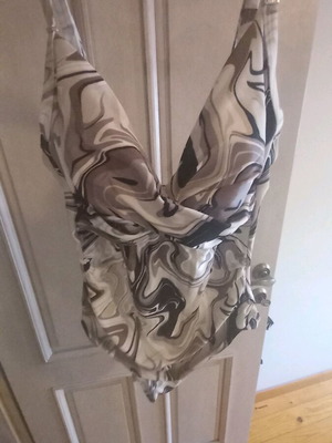 Calvin Klein women's one-piece swimsuit like new, white beige