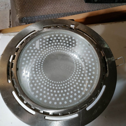 Recessed stainless steel ceiling lights used with snap ring Φ230