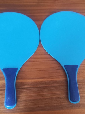 Set of 2 wooden beach rackets "Summer Holidays"