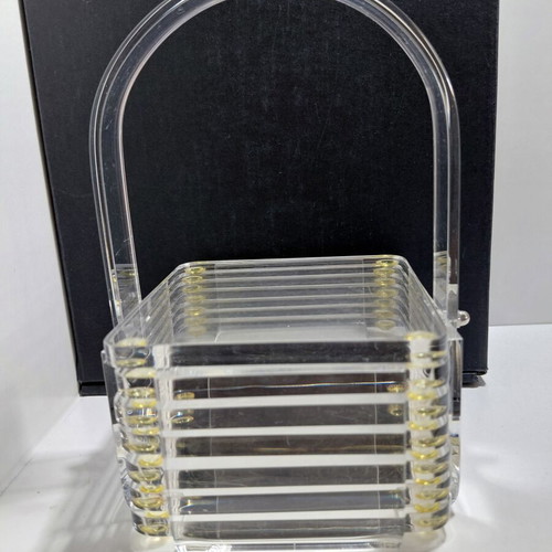 Plexiglass coasters used