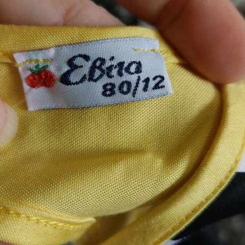 Evita children's dress new, black and yellow, age 12