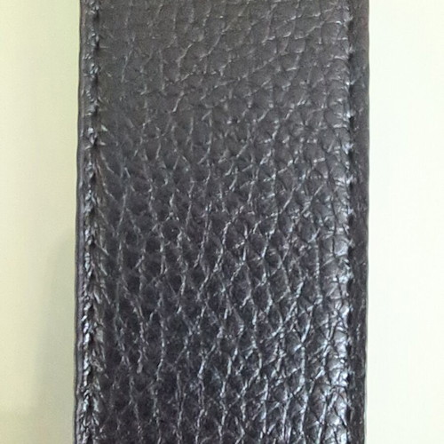 Louis Vuitton vintage leather belt with steel buckle, 120cm