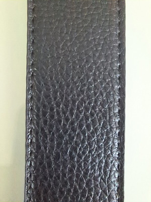 Louis Vuitton vintage leather belt with steel buckle, 120cm