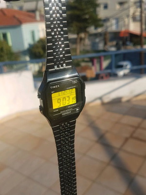 Timex T80 men's watch used, black