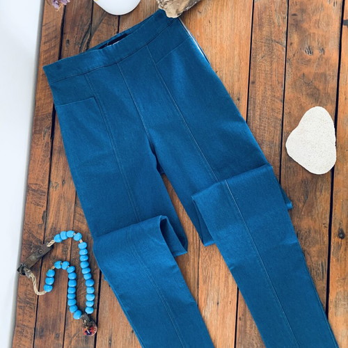 High-waisted pants Ioanna Kourbela new, blue, size S