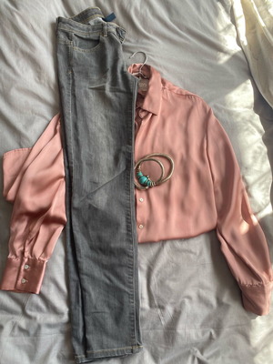 Benneton gray jeans like new