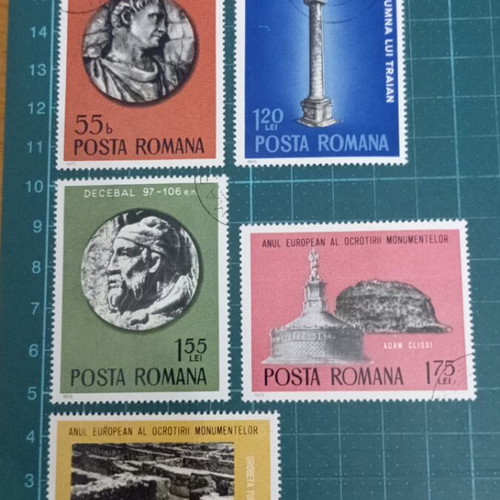 Romania stamps 1975 like new, European monument protection year