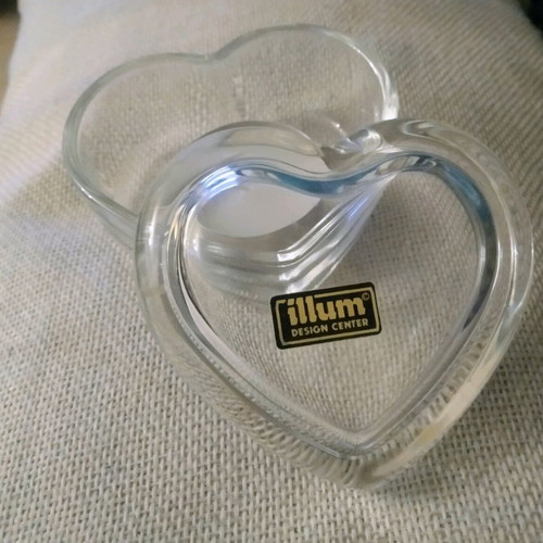 Kosta Boda crystal candle holder new with lid