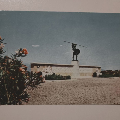 Postcard "Ellas - Thermopyles, Heroon tou Leonida" used, color