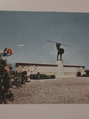 Postcard "Ellas - Thermopyles, Heroon tou Leonida" used, color