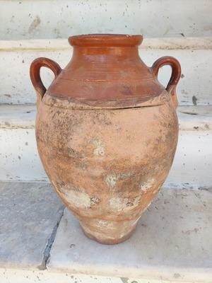 Σαμιώτικο Πυθάρι με χερούλια του 1950 μεταχειρισμένο, ύψος 40 εκ.