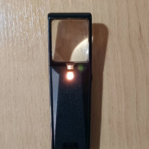 Classic Vision magnifying glass used with LED light