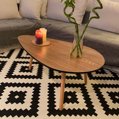 Coffee table new with raw wood surface