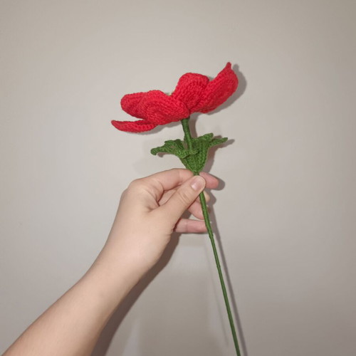 Knitted Anemone Flower