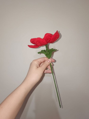 Knitted Anemone Flower