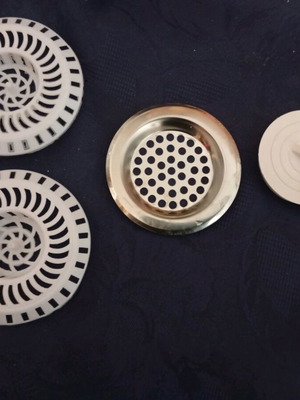 Sink filter set new with plastic and metal filters
