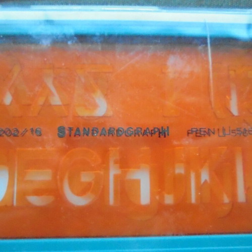 Standardgraph English Letter Stencil new, 2 pieces