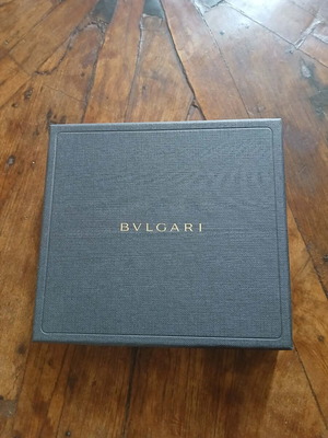 Authentic Bulgari jewelry box with suede case like new