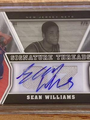 Αριθμημένη κάρτα Sean Williams New Jersey Nets NBA Upper Deck σαν καινούργιο