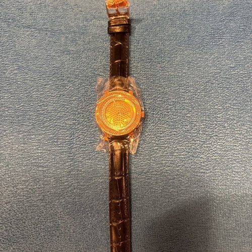 Oxette Lady Strass women's watch new with black leather strap