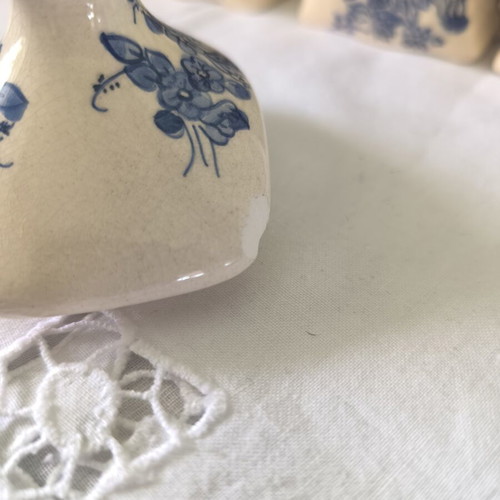 Vintage porcelain storage jars set