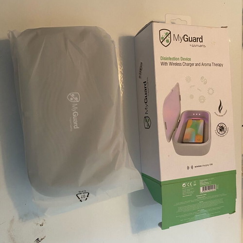 MyGuard disinfection box with UV light and wireless charger new