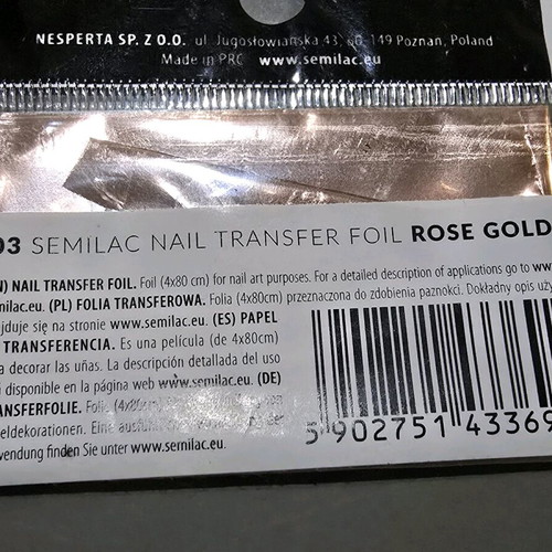 Nail art gold foils used, variety for nail designs