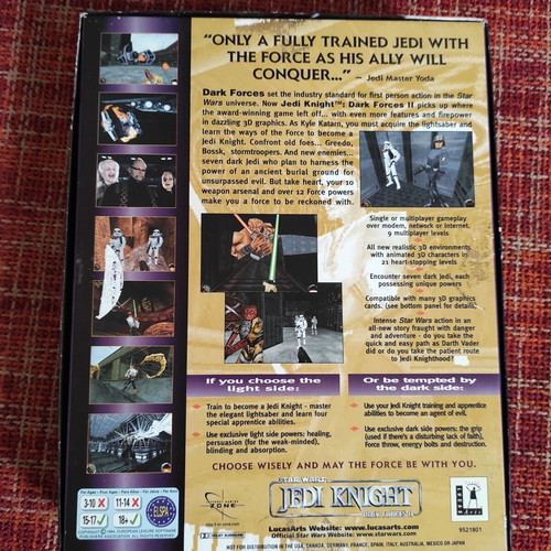 Star Wars Jedi Knight: Dark Forces II Pc Game μεταχειρισμένο με ελληνικό βιβλίο