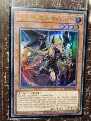 Lacrima The Crimson Tears card like new with Ultra Pro sleeve