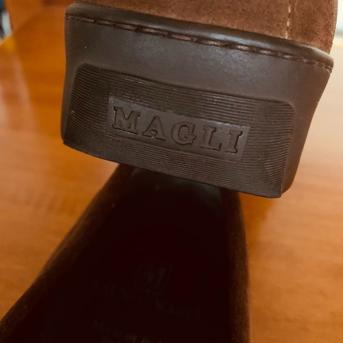 Bruno Magli shoes new, size 11.5, brown suede and black leather