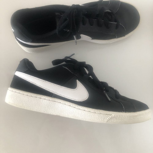 Nike casual shoes used, unisex, size 38.5, black and white