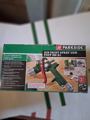 Parkside PDFP 500 A1 Air Paint Spray Gun like new