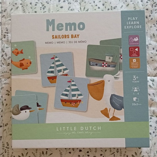 Little Dutch Memo Sailors Bay memory game like new