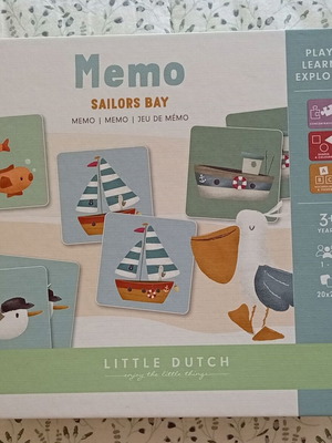 Little Dutch Memo Sailors Bay παιχνίδι μνήμης σαν καινούργιο