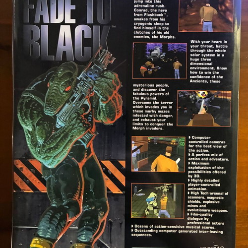 Fade to Black PC CD-ROM game like new, Greek release
