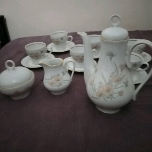 Espresso set for 6 people porcelain Germany like new