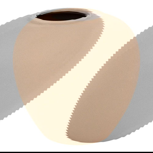 Βάζο Vegen κεραμικό καινούργιο, μπεζ, Φ22x24εκ