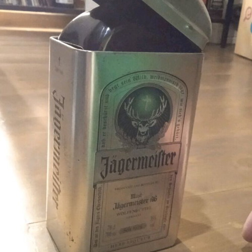 Jagermeister bottle 700ml new with collectible metal packaging